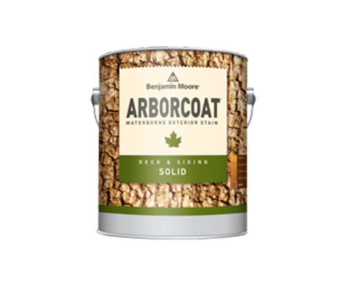 a can of arborcoat paint by benjamin moore