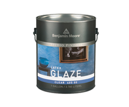 a can of studio finish glaze by benjamin moore