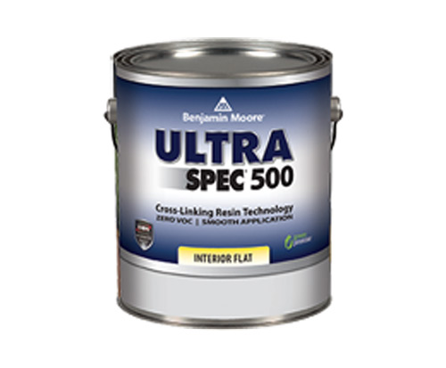 a can of ultra spec paint by benjamin moore